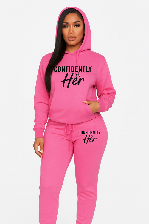CONFIDENTLY HER™ LOUNGE SWEATSUIT SET COMING SOON!